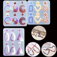 thumbnail image 4 of Earrings Casting Mold Irregular DIY Jewelry Silicone Mold Earrings Resin Mold, 4 of 8