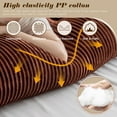 thumbnail image 3 of Large Triangular Headboard Wedge Bed Rest Reading Pillow Backrest Positioning Support Bolster Cushion with Removable Cover (Brown, Queen: 59x8x20 Inches), 3 of 16