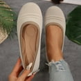 thumbnail image 2 of Hopeusnice Flats Shoes for Women Non-Slip Canvas Materials Summer And Fall Shoes Soft Breathable Flat Heel Trendy Pumps Shoes Women's Flats Shoes Slip-Resistant Walking Shoes Beige 38, 2 of 9