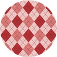 thumbnail image 1 of Ahgly Company Machine Washable Indoor Square Transitional Deep Rose Pink Area Rugs, 3' Square, 1 of 7