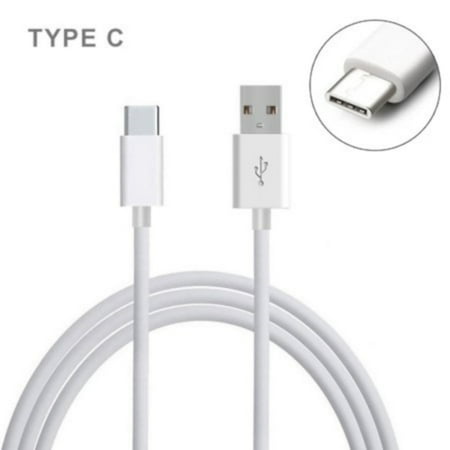 Rubberized 5 ft USB-C Type-C Data Sync Charger Charging Cable for HTC Desire U12 Plus,U12+, 19+, U11 EYEs, U11 life, U11+, U11, U Ultra, U Play, HTC 10, Bolt, 10 evo (White)