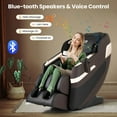 thumbnail image 4 of COSTWAY Relaxation44 Full Body Massage Chair, Dual SL Tracks Zero Gravity Massage Recliner w/ Airbags, Waist Heater, Foot Rollers, Voice Control, Body Scan, Retractable Calf Frame, 4 of 10