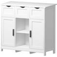 thumbnail image 6 of Modern Storage Cabinet Barn Door Buffet Cabinet with 3 Drawers and Adjustable Shelf,for Kitchen/Living Room/Bathroom/Coffee Bar,Beige, 6 of 12