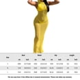 thumbnail image 2 of Vestido Vestido ajustado de mujer Vestido largo de verano de punto Túnica Vestido de malla Ropa de playa Traje Cgtredaw Amarillo S para Mujer, 2 of 6