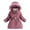 Purple, variant on Hpgjzj Kids Girls Winter Warm Fleece Lined Jacket Coat Faux Hooded Puffer Coats Soft Thicken Overcoat