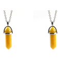 thumbnail image 3 of maskred Hexagon Column Charm Findings Handmade Holiday Hanging Pendants Crystal Necklace Earring Keychains Decorations Yellow 2Set, 3 of 6