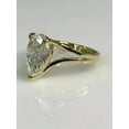 thumbnail image 4 of 3Ct Pear Cut Lab Created Diamond Solitaire Engagement Ring 14K Yellow Gold Plated, 4 of 4