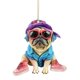 thumbnail image 2 of Fiudx Colgante de Perro Acrílico, Adorno Plano para Árbol de Navidad, Adorno Navideño Único, Idea de Regalo Versátil, Decoración para Amantes de Las Mascotas, Fácil de Colgar, Ideal para Árboles y Co, 2 of 5