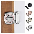 thumbnail image 4 of 1pc Barn Door Lock Cast Metal Hook Latch Lock Toilet Doors Right Decoration Angle Sliding Gate Lock Hardware Accessories ,Easy to Install, 4 of 4