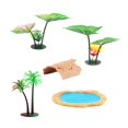 thumbnail image 1 of Decoraciones para peceras, accesorios para estanques, modelo de figuras de acción, decoración de acuario artificial, para sala de estar, hogar, hotel, Estilo A Macarena Estanque de simulación, 1 of 8