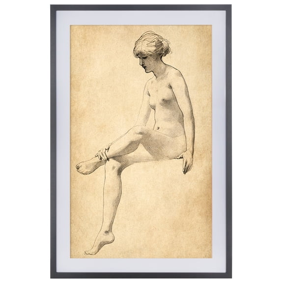 SAFAVIEH Easy Elegance 24 in. x 36 in. Framed Wall Art, Antique Ivory/Black