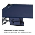 RIO XL Camping Cot, Comfortable Camping Cots for Adults with Storage