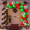 thumbnail image 4 of Kit de guirnalda de arco de globo de Navidad de 129 piezas, incluye globos de confeti de globo de látex rojo verde, herramientas para atar globos, cinta de globo, puntos adhesivos JAMW Sencillez, 4 of 5
