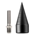 thumbnail image 1 of Removable Firewood Log Splitter Drill Bit, Wood Splitter Drill Bits,Heavy Duty Drill Screw Cone Driver for Hand Drill Stick-hex+Square+Round (32MM/42MM/50MM), 1 of 8