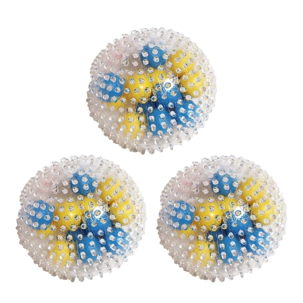 Pelota antiestrés de TPR - Siete cuentas de colores, deformación al apretar, lavable - para jóvenes/niños, descarga de emociones, ejercicio de manos