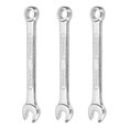 thumbnail image 1 of 3Pcs Combination Wrench 7mm Metric 12-Point Box and Open End Zinc Plated Steel, 1 of 7