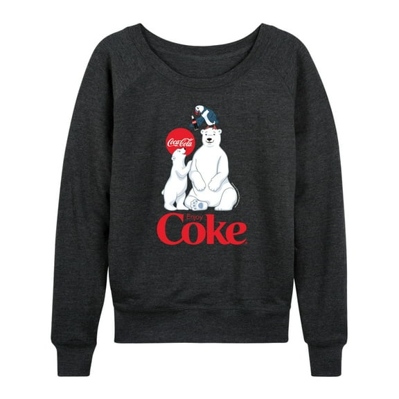 Coca-Cola - Polar Bears And Puffin - Women's French Terry Long Sleeve Pullover