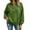 Green, variant on Quarter Zip Pullover Women Solid Color Collared Sweatshirts Loose Comfy Sweatshirt with Pockets S