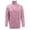 Pink, variant on Tauxra Solid Color Men's Stand Collar Knit Cardigan,Long Sleeve Open Front Sweater