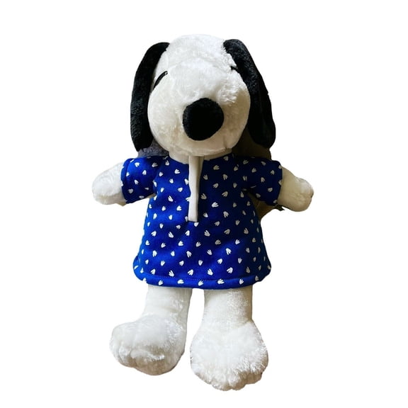Snoopy Plush Blue Night Shirt Pajamas Peanuts Holiday Christmas Gift New