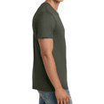 thumbnail image 5 of Hanes Men's Crew Neck Perfect-T T-Shirt, Short Sleeve Casual Blank Tee, Fatigue Green, 3XL, 5 of 6