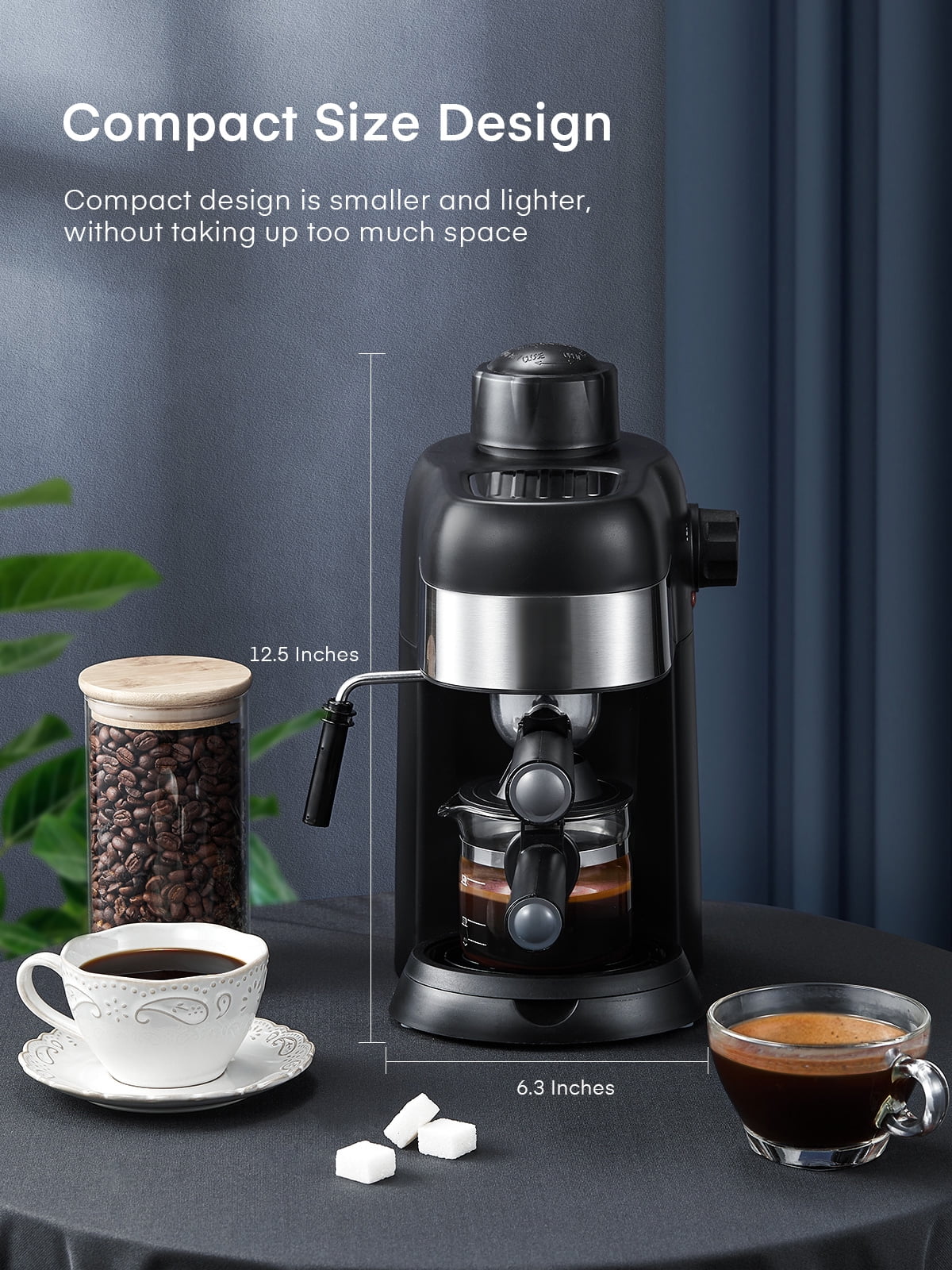 50ml 24-Cup Steam Espresso System with Milk Frother Espresso Coffee Machine  - China Espresso Coffee Machine and Popular Household Coffee Makers price
