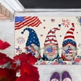 thumbnail image 5 of Door Mat Outside Entrance, Waterproof Outdoor Indoor Hello Welcome Doormat USA Flag Doormats 4th of July Celebrate Decor Colorful Stars Floor Mats Outdoor Indoor Non-Slip Doormat for Entryway 20x32IN, 5 of 5