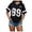 j36-Black, variant on LIIPEE Womens Casual T Shirts Summer V Neck Short Sleeve Letter Number Graphic Tees Ladies Breathable Comfortable Everyday T Shirt,XL