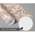 thumbnail image 6 of S4Sassy Removable Nature-inspired Waterproof Wall Wrap, Wallcover, Soft Watercolor Wildflowers Contact Paper for Walls, Cabinets, Dresser, Self Adhesive Vinyl Wallpaper Roll- Brown (25"x120"), 6 of 9