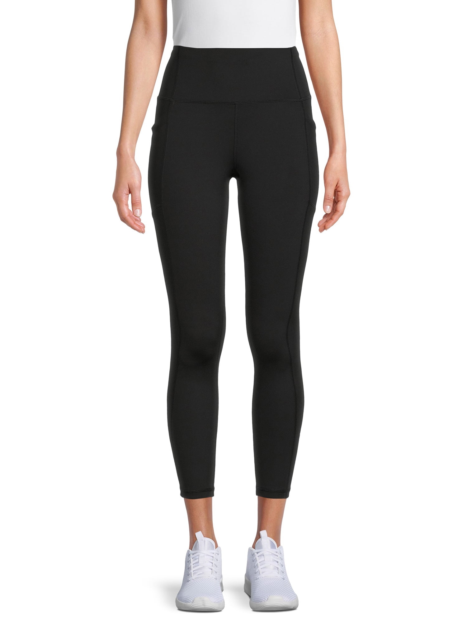 Avia Women's 25" Length High Rise Crop Legging with Side Pockets