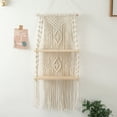 thumbnail image 4 of Handmade Tassel Macrame Wall Hanging Shelf Boho Cotton Rope Shelf, 4 of 5