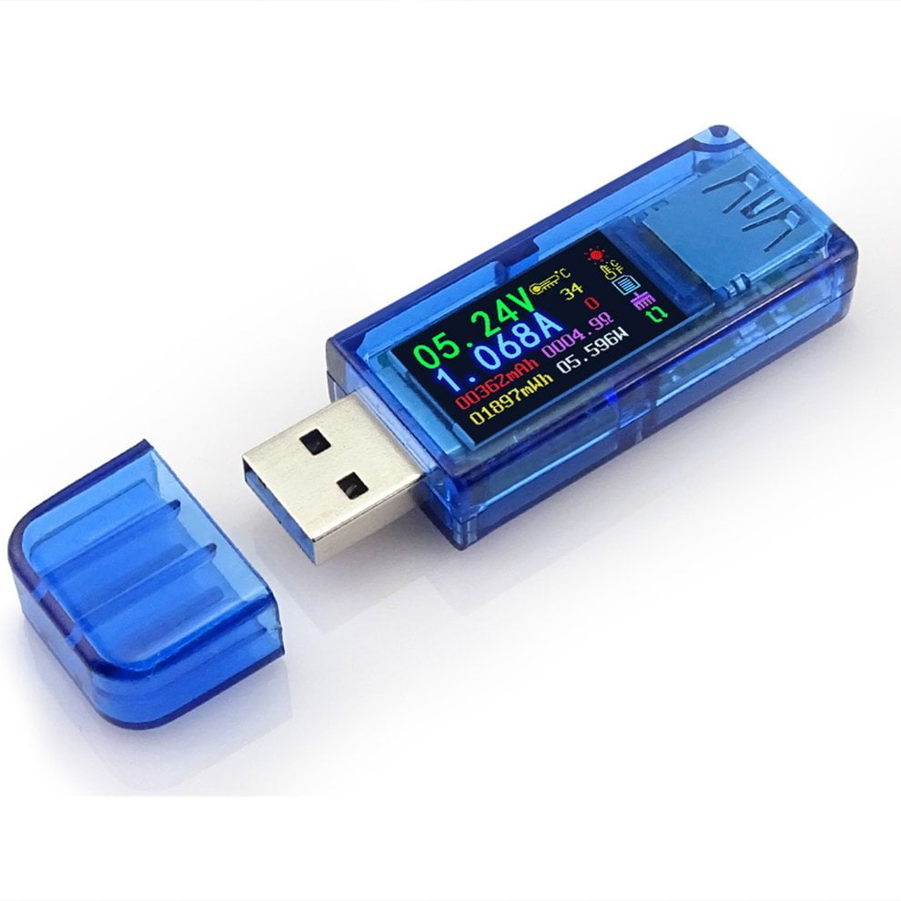 USB IPS HD Color Screen LCD Display Voltage Detector Current Capacity Tester