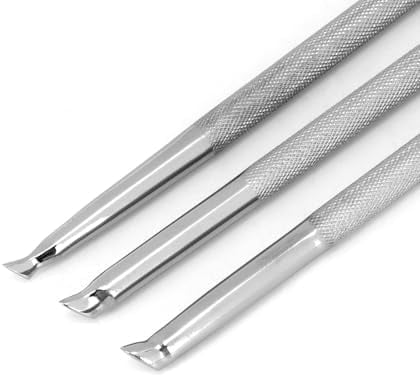 Leather Stamping Tool Beveling Set 3Pcs Undercut Beveler Stamps Stainless Steel Carving DIY LeatherCrafts Kit (Undercut Beveler)$$Art & Craft