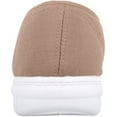 thumbnail image 3 of Mens Casual Slip On Canvas Pumps Trainers with Stripe Design and Twin Gusset - Taupe - US 13, 3 of 7