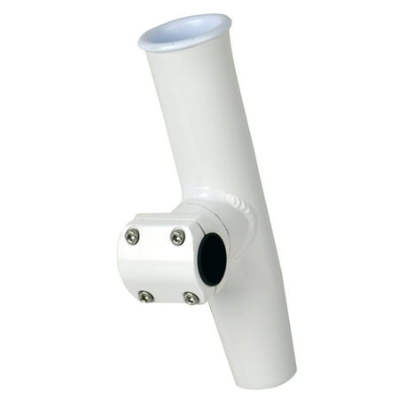 CE Smith 53774 C.e. Smith Adjustable Mid Mount Rod Holder - 1-1/4 Or 1-5/16 Od - White Powder Coat Aluminum W/sleeve & Hex Key