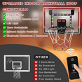 thumbnail image 3 of Indoor Basketball Hoop for Kids with Led Light, Over The Door Basketball Hoop with 3 Balls & Scoreboard with Countdown- Sports Gifts for Boys, Basketball Accessories Toys for Ages 6 7 8 9 10 11+, 3 of 8