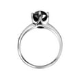 thumbnail image 4 of 2 ct Treated Black Diamond Solitaire Engagement Ring 14K White Gold, 4 of 4