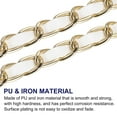 thumbnail image 3 of Purse Chain Strap, 47 Inch Iron Chain Strap Adjustable Chains Replacement for Wallets Clutch Bags White/Gold Tone, 3 of 5