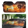 thumbnail image 4 of Custom Firefighter Car Auto Sunshades Windshield Heat Protection Sun Shades Univeral Fit Cars Suv Truck, 4 of 5