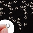 thumbnail image 6 of Alexcraft 40 PCS 925 Sterling Silver Clasps and Closures with Open Jump Rings Set 6mm Spring Ring Jewelry Connectors for Jewelry Making (5mm Clasps Silver), 6 of 6