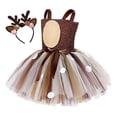 thumbnail image 2 of Puffy Dresses for Girls, Christmas Reindeer Costumes, 2 of 8