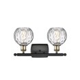 thumbnail image 3 of Innovations Lighting  Athens Water Glass 2 Light 16" Bath Vanity Light Black Antique Brass, 3 of 5