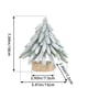 thumbnail image 3 of Mini árbol de Navidad de pino blanco con base de madera de 19-29 cm | Decoración navideña de mesa | Pequeño árbol de Navidad artificial para escritorio, repisa, centro de mesa, decoración de, 3 of 6