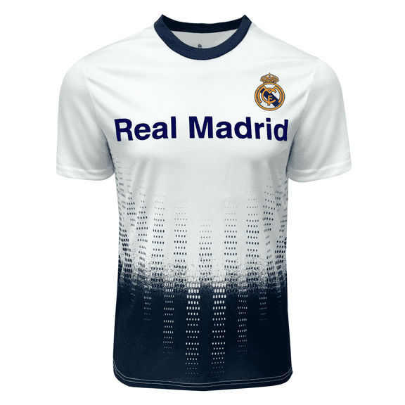 Icon Sports Real Madrid White/Navy Polyester Jersey, Adult S-XL