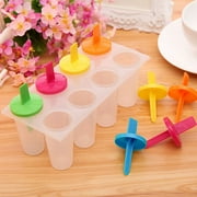 Yesbay 8Pcs Ice Cream Lolly Maker Form DIY Pop Mould Frozen Popsicle Yogurt Molds Tools