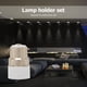 thumbnail image 4 of Soporte De Lámpara Tornillo ajustable B22 a E14 Portalámparas Convertidor de adaptador de luz LED (5 piezas), 4 of 4