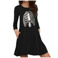 thumbnail image 1 of Women‘s DressesCrewneckCocktail PartyLoose Dress, 1 of 6