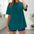 thumbnail image 5 of Cqxid525 Clearance womens short sleeve tops Women's Loose and Comfortable Oversized Trendy T Shirt Top Womens Tops Dressy, 5 of 9