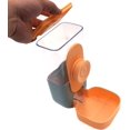 thumbnail image 3 of Juego de dos piezas para mascotas, dispensador automático de alimentos y dispensador de agua para perros pequeños, gatos y mascotas (naranja) ER, 3 of 5