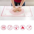 thumbnail image 1 of DALX Non-Stick DIY Dough Mat Silicone Baking Tray Pad Kitchen Mat, 1 of 6